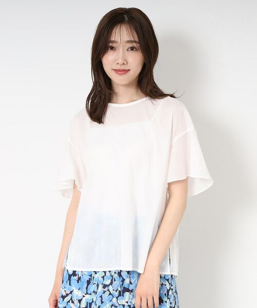 CORDIER / コルディア シャツ・ブラウス | 【M～4Lサイズ/セットアップ/洗える】ミラクルウェーブ フェミニンブラウス | 詳細7