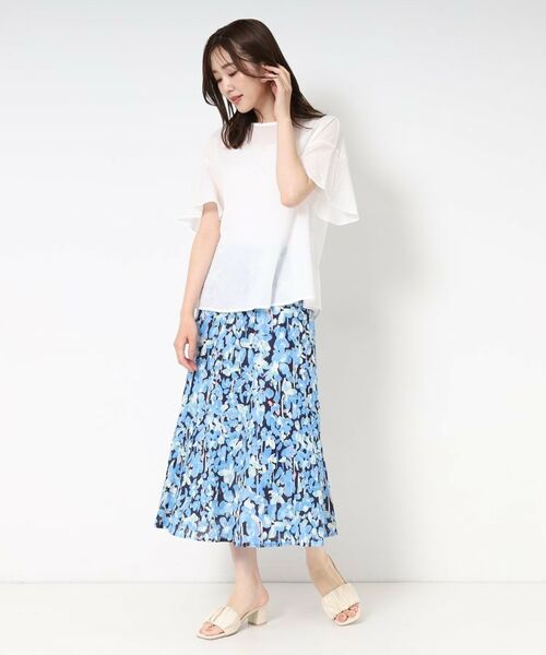 CORDIER / コルディア シャツ・ブラウス | 【M～4Lサイズ/セットアップ/洗える】ミラクルウェーブ フェミニンブラウス | 詳細9