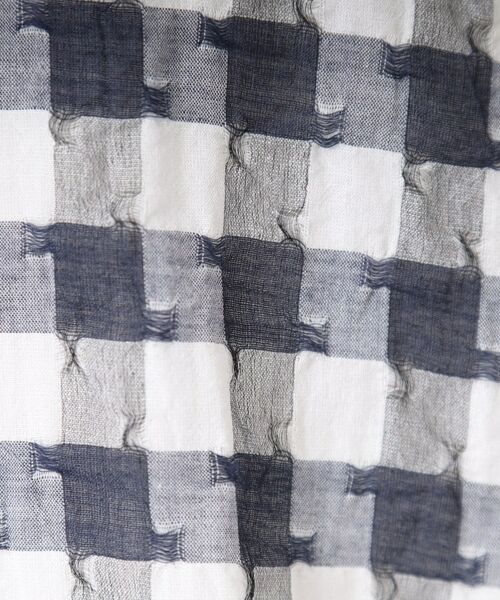 CORDIER / コルディア シャツ・ブラウス | 【M～4Lサイズ/洗える】シルク混シアーチェックシャツ | 詳細14