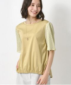 CORDIER / コルディア カットソー | シルケットスムース フレア袖フェミニンTシャツ