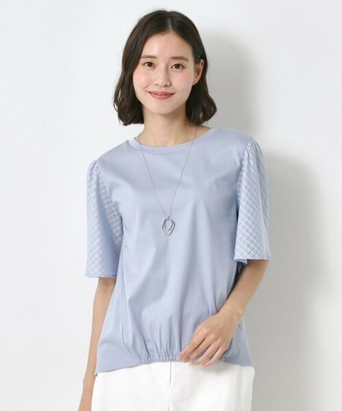 CORDIER / コルディア カットソー | シルケットスムース フレア袖フェミニンTシャツ | 詳細15