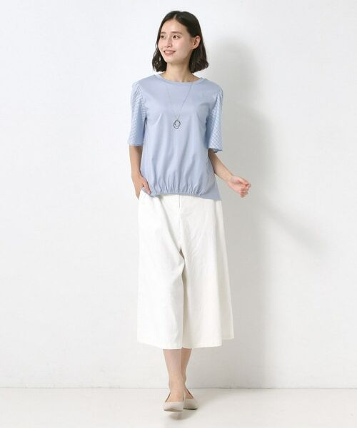 CORDIER / コルディア カットソー | シルケットスムース フレア袖フェミニンTシャツ | 詳細17