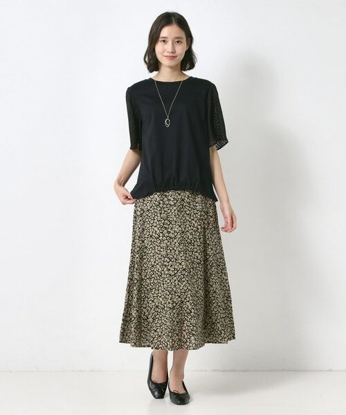 CORDIER / コルディア カットソー | シルケットスムース フレア袖フェミニンTシャツ | 詳細9