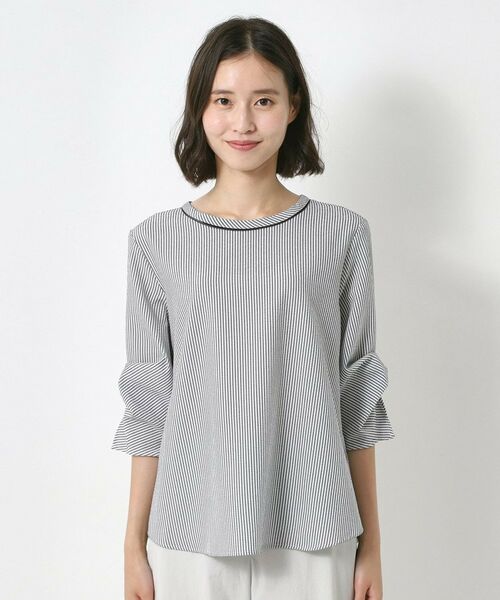 CORDIER / コルディア シャツ・ブラウス | 【洗える】一枚着るだけでサマになるフェミニンプルオーバー | 詳細2