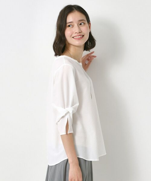 CORDIER / コルディア シャツ・ブラウス | 【洗える】一枚着るだけでサマになるフェミニンプルオーバー | 詳細9