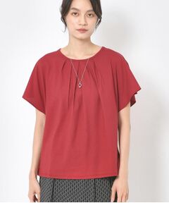 CORDIER / コルディア カットソー | 【M～4Lサイズ／接触冷感／アンサンブル】ミニョンジャージ フレアー袖フェミニンプルオーバー