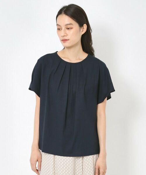 CORDIER / コルディア カットソー | 【M～4Lサイズ／接触冷感／アンサンブル】ミニョンジャージ フレアー袖フェミニンプルオーバー | 詳細19