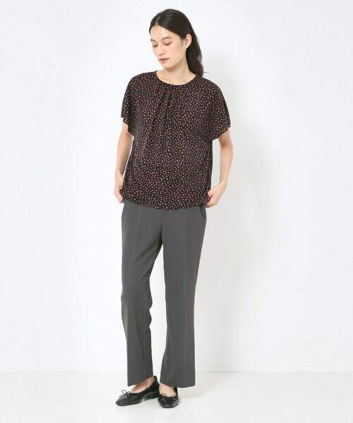 CORDIER / コルディア カットソー | 【M～4Lサイズ／接触冷感／アンサンブル】ミニョンジャージ フレアー袖フェミニンプルオーバー | 詳細25