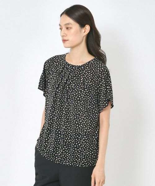 CORDIER / コルディア カットソー | 【M～4Lサイズ／接触冷感／アンサンブル】ミニョンジャージ フレアー袖フェミニンプルオーバー | 詳細27