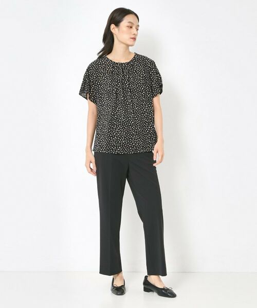 CORDIER / コルディア カットソー | 【M～4Lサイズ／接触冷感／アンサンブル】ミニョンジャージ フレアー袖フェミニンプルオーバー | 詳細29