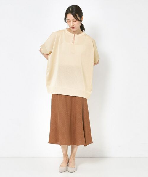 CORDIER / コルディア ニット・セーター | 【洗える】SAILOR 大人の着映えシアーニット キーネックプルオーバー | 詳細13