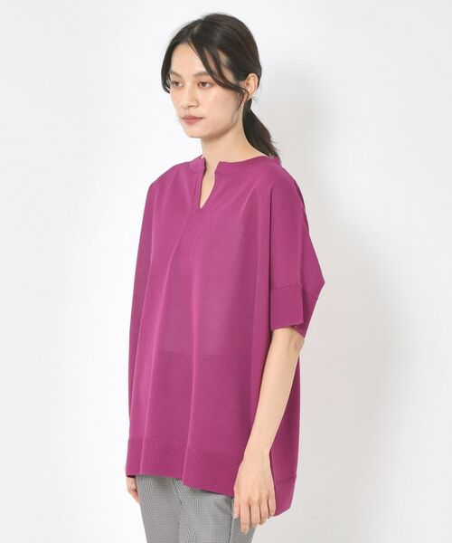 CORDIER / コルディア ニット・セーター | 【洗える】SAILOR 大人の着映えシアーニット キーネックプルオーバー | 詳細15