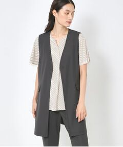 CORDIER / コルディア ベスト | 【セットアップ／洗える】アルバトロスジャージ Vネックジレ