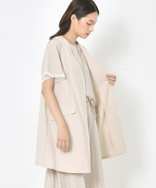 CORDIER / コルディア ベスト | 【セットアップ／洗える】アルバトロスジャージ Vネックジレ | 詳細14