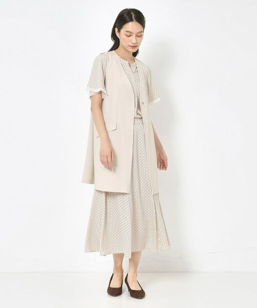 CORDIER / コルディア ベスト | 【セットアップ／洗える】アルバトロスジャージ Vネックジレ | 詳細15