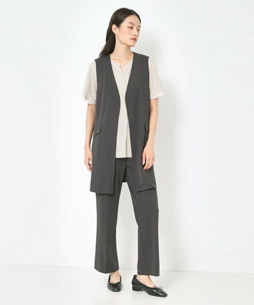 CORDIER / コルディア ベスト | 【セットアップ／洗える】アルバトロスジャージ Vネックジレ | 詳細20