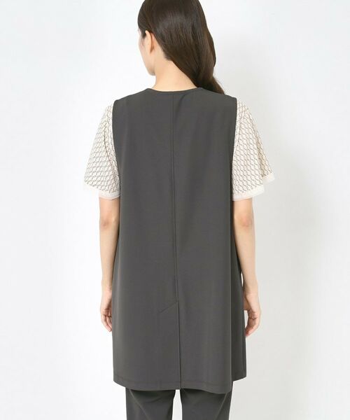 CORDIER / コルディア ベスト | 【セットアップ／洗える】アルバトロスジャージ Vネックジレ | 詳細3