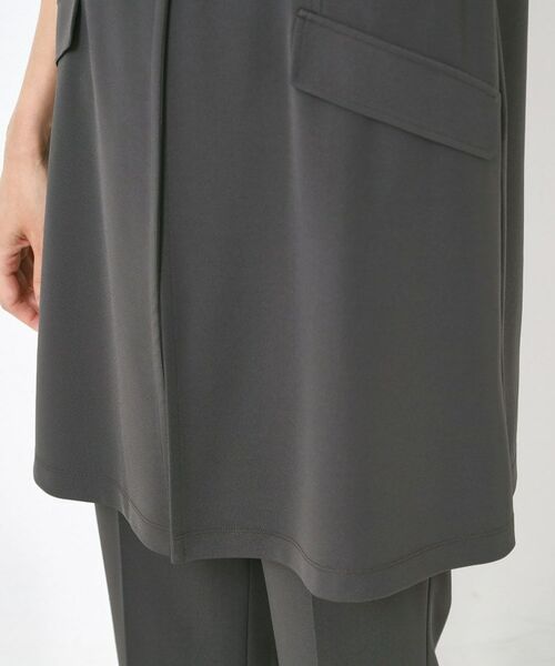 CORDIER / コルディア ベスト | 【セットアップ／洗える】アルバトロスジャージ Vネックジレ | 詳細6