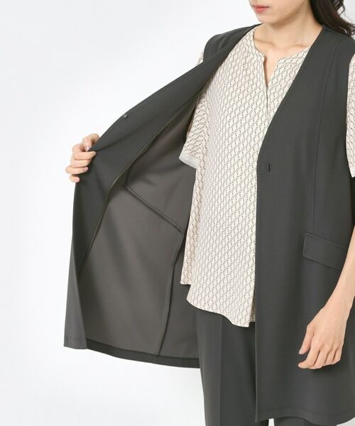 CORDIER / コルディア ベスト | 【セットアップ／洗える】アルバトロスジャージ Vネックジレ | 詳細9