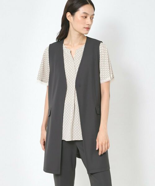 CORDIER - [新品未使用] CORDIER レース編みブラック　カーディガン　サイズ４２ 新品未使用] CORDIER レース編みブラック カーディガン サイズ