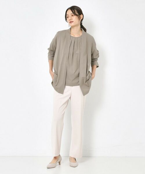 CORDIER / コルディア カーディガン・ボレロ | 【接触冷感/M～4Lサイズ/洗える/アンサンブル】ミニョンジャージカーディガン | 詳細11