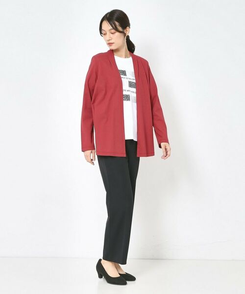 CORDIER / コルディア カーディガン・ボレロ | 【接触冷感/M～4Lサイズ/洗える/アンサンブル】ミニョンジャージカーディガン | 詳細15