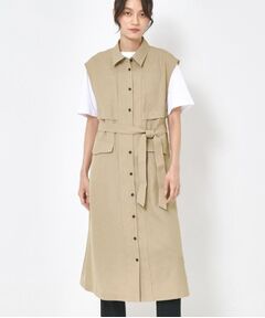 CORDIER / コルディア ロング・マキシ丈ワンピース | 【洗える】シックツイル トレンチディティールワンピース