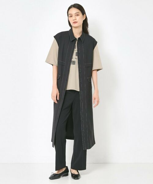 CORDIER / コルディア ロング・マキシ丈ワンピース | 【洗える】シックツイル トレンチディティールワンピース | 詳細11