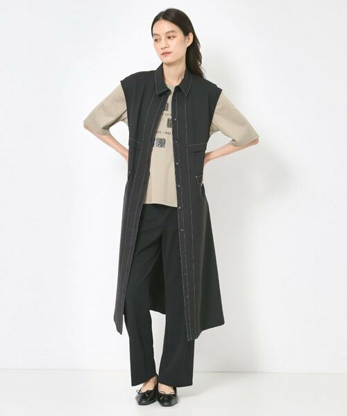 CORDIER / コルディア ロング・マキシ丈ワンピース | 【洗える】シックツイル トレンチディティールワンピース | 詳細12