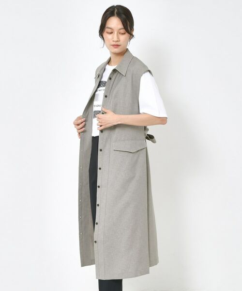CORDIER / コルディア ロング・マキシ丈ワンピース | 【洗える】シックツイル トレンチディティールワンピース | 詳細18
