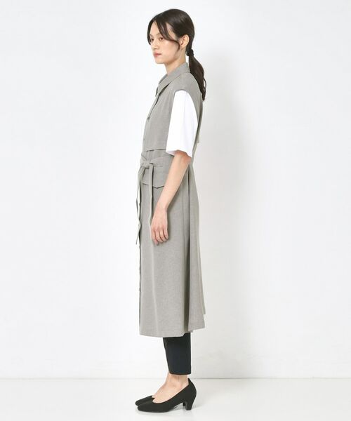 CORDIER / コルディア ロング・マキシ丈ワンピース | 【洗える】シックツイル トレンチディティールワンピース | 詳細2