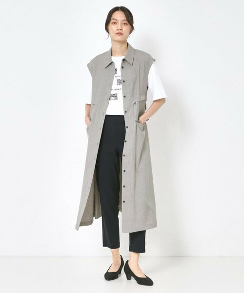 CORDIER / コルディア ロング・マキシ丈ワンピース | 【洗える】シックツイル トレンチディティールワンピース | 詳細20