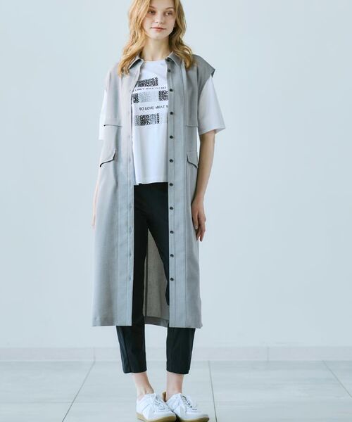 CORDIER / コルディア ロング・マキシ丈ワンピース | 【洗える】シックツイル トレンチディティールワンピース | 詳細24