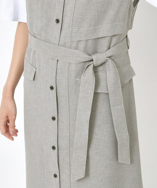 CORDIER / コルディア ロング・マキシ丈ワンピース | 【洗える】シックツイル トレンチディティールワンピース | 詳細7