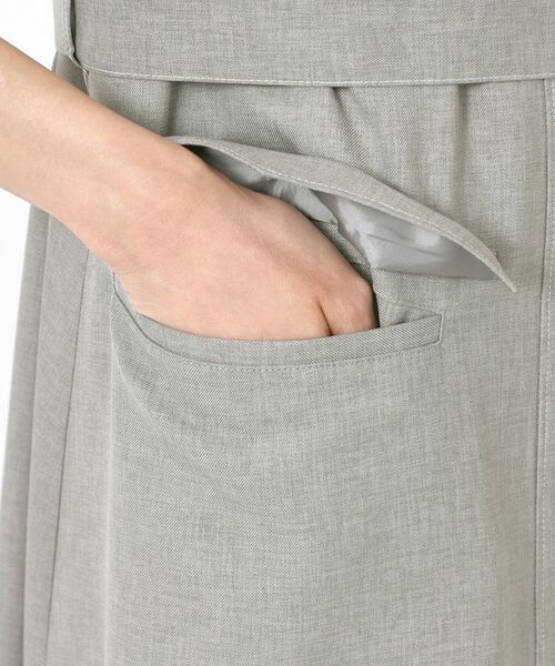 CORDIER / コルディア ロング・マキシ丈ワンピース | 【洗える】シックツイル トレンチディティールワンピース | 詳細8