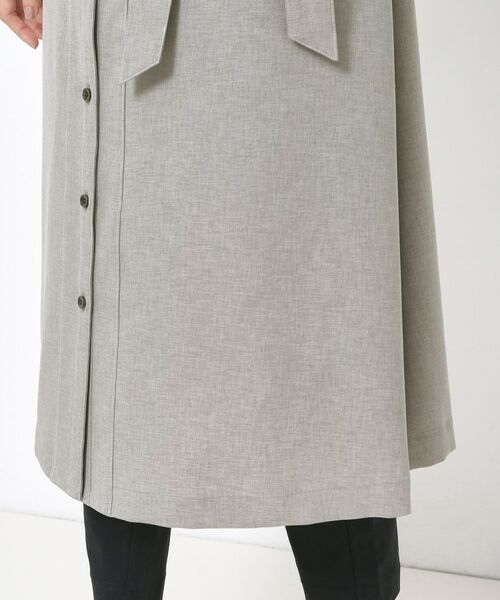 CORDIER / コルディア ロング・マキシ丈ワンピース | 【洗える】シックツイル トレンチディティールワンピース | 詳細9