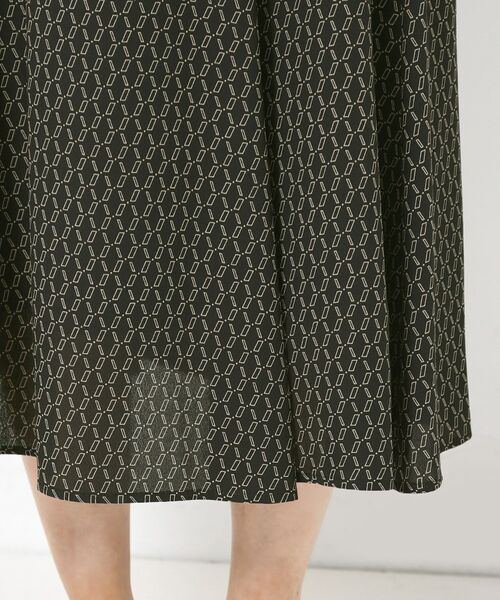 CORDIER / コルディア ロング・マキシ丈スカート | 【セットアップ／洗える】大人の着映え 幾何柄プリントフレアスカート | 詳細7