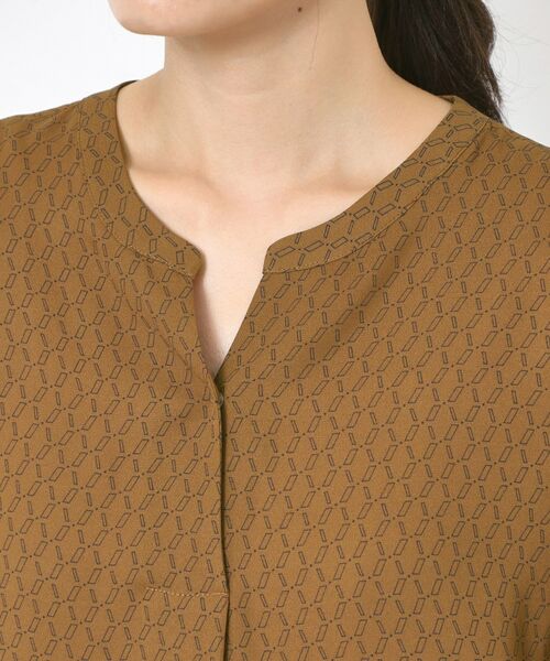 CORDIER / コルディア シャツ・ブラウス | 【セットアップ／洗える】大人の着映え 幾何柄チュールデザインブラウス | 詳細4