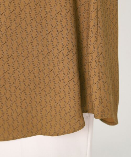 CORDIER / コルディア シャツ・ブラウス | 【セットアップ／洗える】大人の着映え 幾何柄チュールデザインブラウス | 詳細6