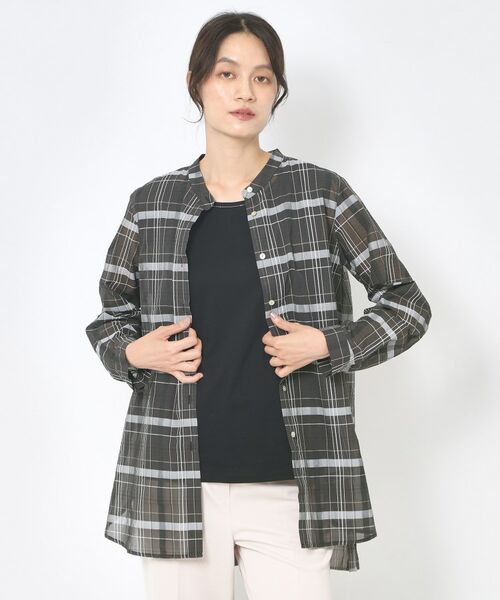 CORDIER / コルディア シャツ・ブラウス | 【洗える】エレン シアーチェックシャツ | 詳細13