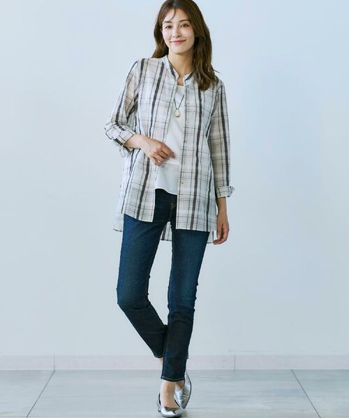 CORDIER / コルディア シャツ・ブラウス | 【洗える】エレン シアーチェックシャツ | 詳細19