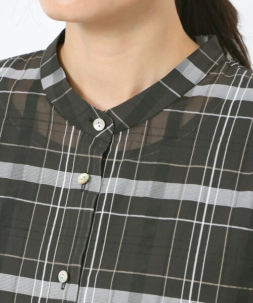 CORDIER / コルディア シャツ・ブラウス | 【洗える】エレン シアーチェックシャツ | 詳細4