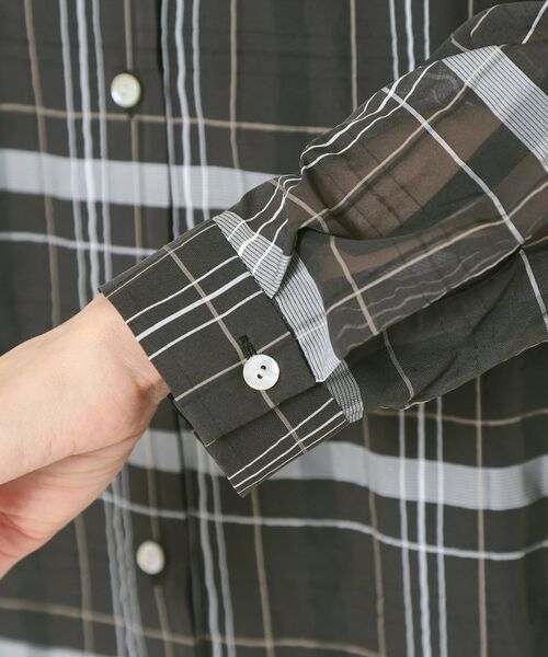 CORDIER / コルディア シャツ・ブラウス | 【洗える】エレン シアーチェックシャツ | 詳細7