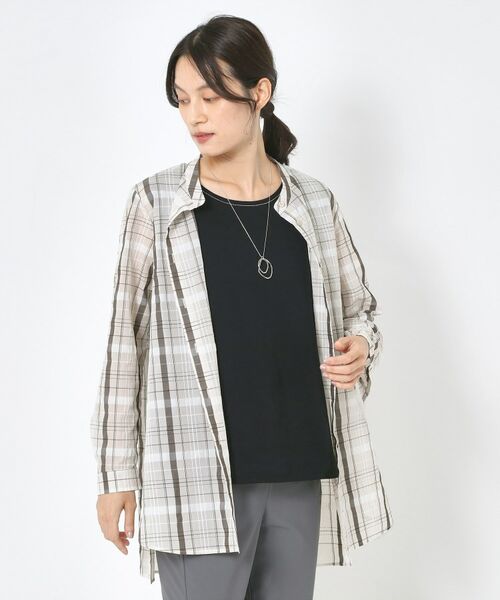 CORDIER / コルディア シャツ・ブラウス | 【洗える】エレン シアーチェックシャツ | 詳細9