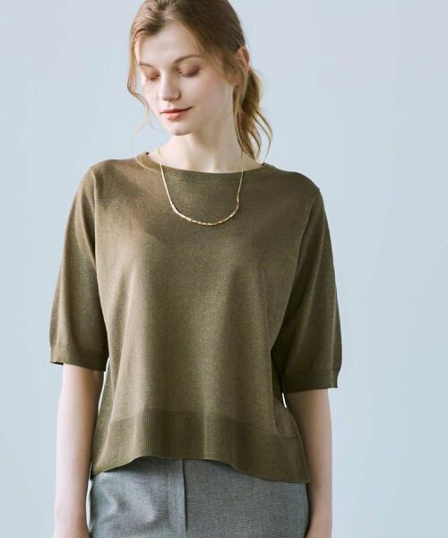 CORDIER / コルディア ニット・セーター | 【洗える／アンサンブル】DEBUSSY上品艶ラメニットプルオーバー | 詳細24