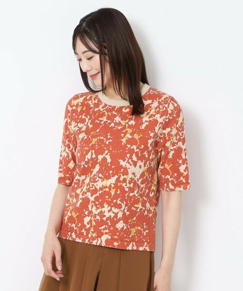 CORDIER / コルディア ニット・セーター | 【アンサンブル】華やか幾何柄プリントニットプルオーバー | 詳細7