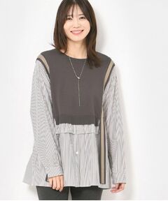 CORDIER / コルディア ニット・セーター | 【洗える】リュクスニットドッキングチュニック