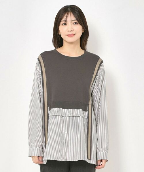 CORDIER / コルディア ニット・セーター | 【洗える】リュクスニットドッキングチュニック | 詳細1