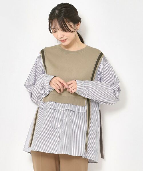 CORDIER / コルディア ニット・セーター | 【洗える】リュクスニットドッキングチュニック | 詳細7