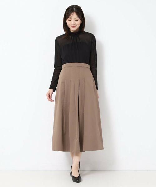 CORDIER / コルディア カットソー | 【M～4Lサイズ】ミラージュチュールハイネックプルオーバー | 詳細12